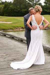 virginia beach photographers oneofakind photography wedding photos on a bridge