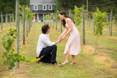 Surprise Proposal Hampton Roads Winery Oneofakind Photography VA